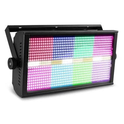 Imagen de BeamZ BS960 RGBW LED combo estroboscópico cegador wash 3 en 1, 960 leds SMD RGBW, Control por DMX, autónomo o automático al sonido, velocidad ajustable, incluye soporte de montaje