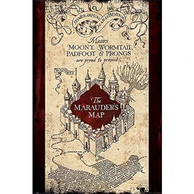 Imagen de Grupo Erik Editores GPE5159 Poster con diseño Harry Potter The Marauders Map