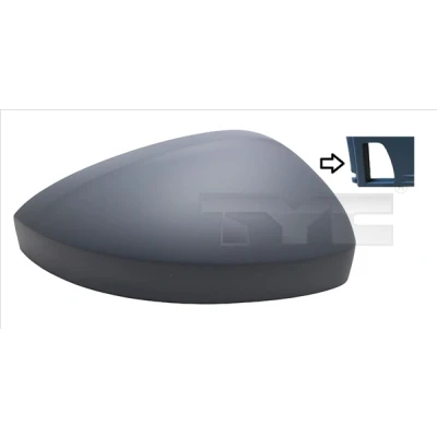Imagen de TYC 337 0292 2 Cubierta, retrovisor exterior izquierda imprimado VOLKSWAGEN: Tiguan II