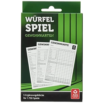 Imagen de Spielkartenfabrik 17119 Gana entradas para el juego de los dados 5 piezas [importado Alemania]