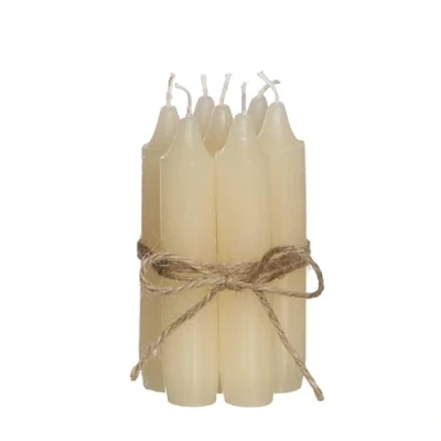 Imagen de Comforder Juego de velas (7 unidades), 11 cm, color crema, 4 horas combustión