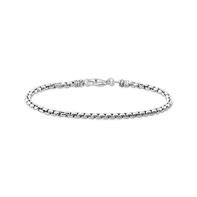 Imagen de THOMAS SABO Pulsera Venezia para hombre de Plata ley 925 ennegrecida, longitud 16 cm, A2086 637 21 L16, ley, No es una piedra preciosa