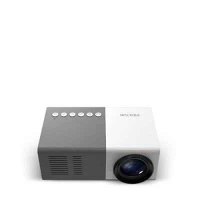 Imagen de PRIXTON Cinema Mini Gris Proyector 900 Lúmenes, Conexión HDMI, USB, MicroSD, Aux in, AV Altavoces Integrados y Mando a Distancia Incluido, (Reacondicionado)