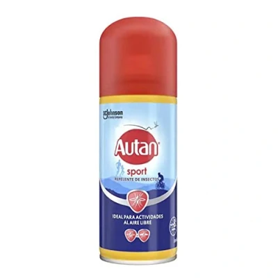 Imagen de Autan Sport Repelente de mosquitos, moscas y garrapatas. Resistente al sudor, Spray en seco, Para actividades aire libre, 100ml