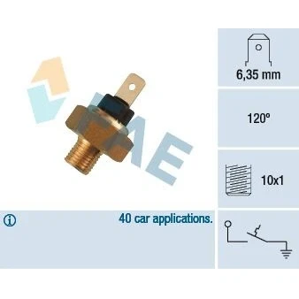 Imagen de Interruptor de temperatura, testigo líquido refrigerante FAE 35520