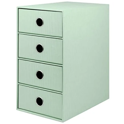 Imagen de Rössler Papier 1524452654 S.O.H.O. Caja de 4 cajones para DIN A5, con orificio agarre, nuevo, 250 x 175 320 mm, 1 unidad