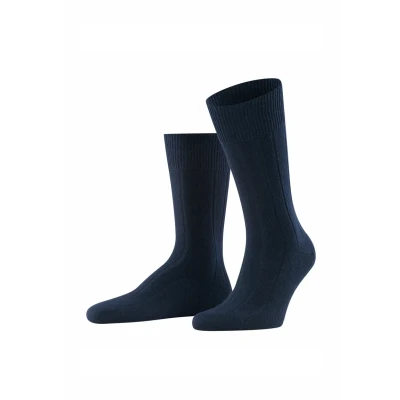 Imagen de FALKE Lhasa Rib M SO lana cachemira unicolor 1 par, Calcetines Hombre, Azul (Dark Navy 6375) nuevo ecológico, 47 50