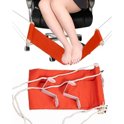 Imagen de MuscleForge® Mini hamaca para pies, Reposapiés de oficina, las piernas bajo la mesa, oficina en casa, estirar