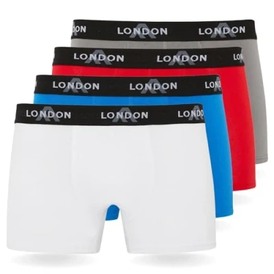 Imagen de FM London Hipster 4 PACK Culotte, Hombre, Talla: Large, Classic light
