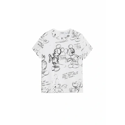 Imagen de Camiseta de mujer Desigual Mickey Sketch