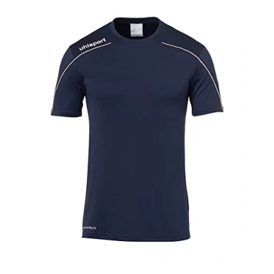 Imagen de uhlsport Stream 22 Shirt Shortsleeved Camiseta De Entrenamiento, Hombre, Azul Marino/Blanco, XL