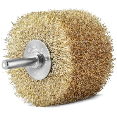 Imagen de S&amp;R Cepillo de Taladro Metalico Radial para Lijado y Pulido Óxido, Madera, Metal, Hierro, Vástago 8 mm
