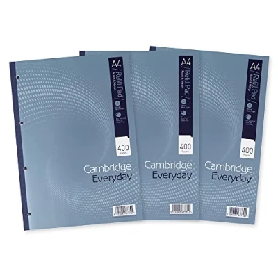 Imagen de Summit 677701 Lote de libretas (3 unidades, 60 g/m², 400 hojas rayadas, A4, margen blanco)