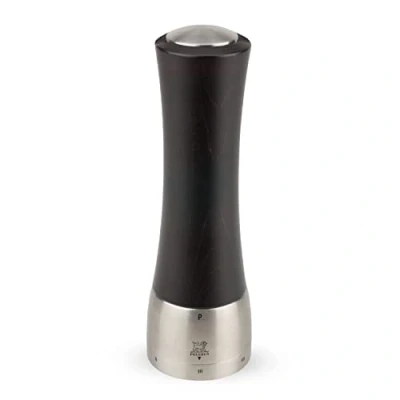 Imagen de Peugeot 25229 Molinillo de Pimienta en Acero Inoxidable y Haya (21 cm), Chocolate