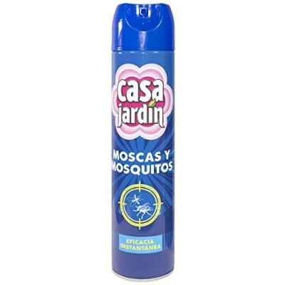 Imagen de CASA JARDÍN Insecticida Aerosol Fórmula Eficaz para Espacios Exteriores e Interiores contra Insectos Voladores y Rastreros Larga Duración 600 ml