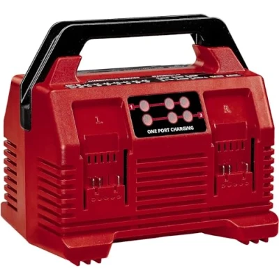 Imagen de Original Einhell Power X Quattrocharger 4A Change (iones de Li, 18V, carga simultánea 2x2baterías, supervisión batería, gestión inteligente, indicador LED 6 estado)