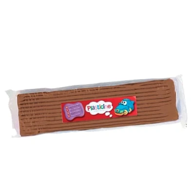 Imagen de Losa de plastilina un solo color, 400 g, marrón, compuesto modelado para animadores profesionales y fabricantes modelos, nunca se seca, hace esculturas, modelos animaciones stop motion
