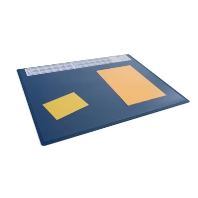 Imagen de Durable Vade de escritorio con calendario anual, 65 x 50 cm, antideslizante, PP, Made in Germany, azul oscuro, 722307