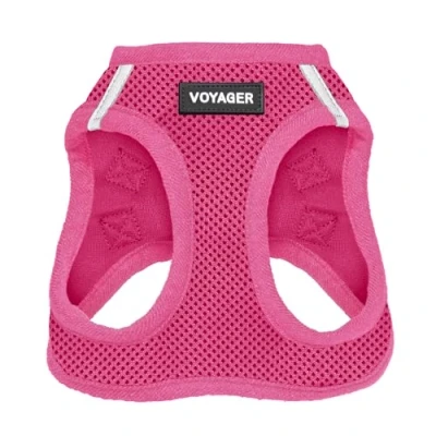 Imagen de Voyager Step In Air Arnés para Perro, Malla Todo Tipo de Clima, Reflectante, sin tirones Perros pequeños y medianos Gatos, Seguro con Cierre Velcro, Hebilla, Anillos en D Dobles,