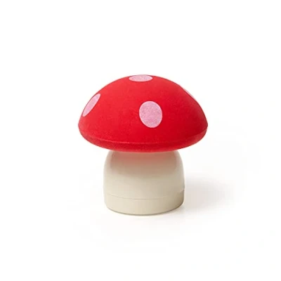 Imagen de Legami goma con sacapuntas Magic Mushroom, 0,4 x 5 cm, versión roja, para borrar y templar precisión, en forma de hongo