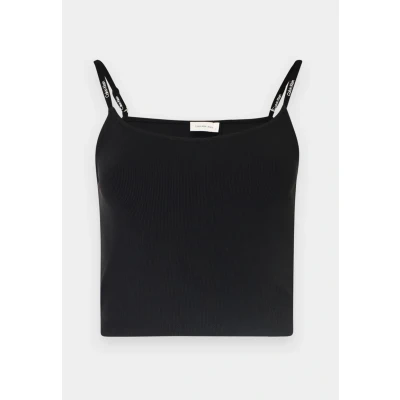 Imagen de Calvin Klein Jeans LOGO Elastic Strappy Top, Mujer, Talla: Large, Black