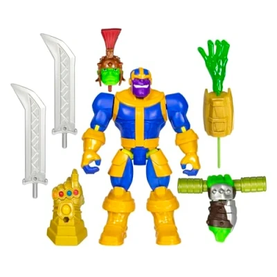 Imagen de Avengers MixMashers Marvel, Thanos, Figura Deluxe Personalizable Mix and Match Accesorios