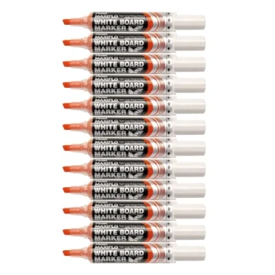 Imagen de Pentel Maxiflo Borrado en Seco Punta Plana Rotulador Rojo