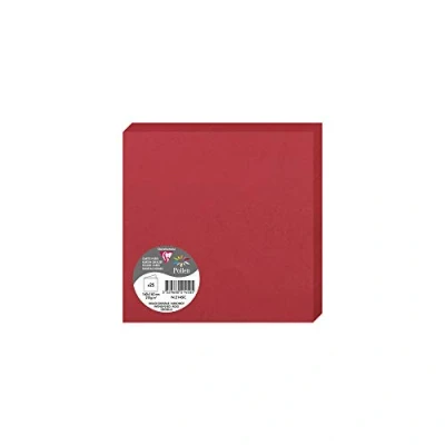 Imagen de Clairefontaine 2126 C Pollen Pack de 25 Sobres dípticas 16 x cm), color Rouge Groseille 0.10