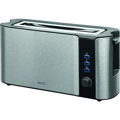 Imagen de ECG ST 10630 SS Tostadora, acero inoxidable, Negro de plata