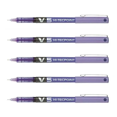 Imagen de Pilot Hi Tecpoint V5 Bolígrafos (6 unidades), color morado