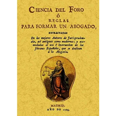 Imagen de Ciencia del foro o reglas para formar un abogado (DERECHO)