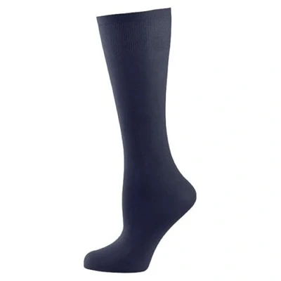 Imagen de Nur Die Sensación de algodón en la rodi Calcetines hasta rodilla, 60 ES, marine, talla única grande para Mujer