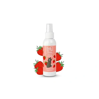 Imagen de LOTI LOTA Colonia para Gatos &quot;FRESA&quot; especial todas las razas y tamaños Vegano 125 ml