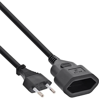 Imagen de Inline Euro Plug Power Extension Cables De Transmisión