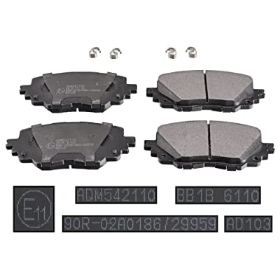 Imagen de BLUE PRINT ADM542110 Juego de pastillas freno Eje delantero con avisador acústico desgaste Chapa antichirridos MAZDA: MX 5 IV, IV RF Targa