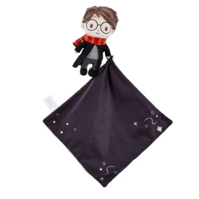 Imagen de Rainbow Designs Manta cómoda de Harry Potter para recién nacidos, edredón aterciopelado suave con detalles estrellas, compañero abrazable bebés desde el nacimiento