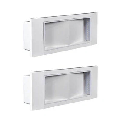 Imagen de Beghelli Modelo BEG 1499 Lámpara LED de emergencia, 11W, 8 horas autonomía, IP40, versión SE, incluye batería y caja encastre, 2 unidades