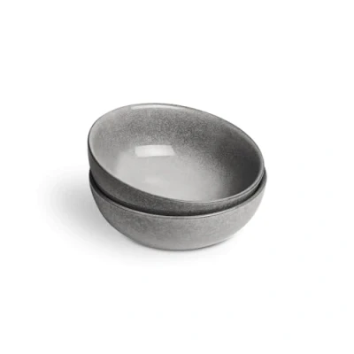 Imagen de Springlane Misty Cliff Juego de 2 cuencos para cereales, color gris