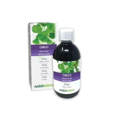 Imagen de Ginkgo (Ginkgo biloba) hojas Tintura Madre sin alcohol Naturalma Extracto líquido gotas 500 ml Complemento alimenticio Vegano