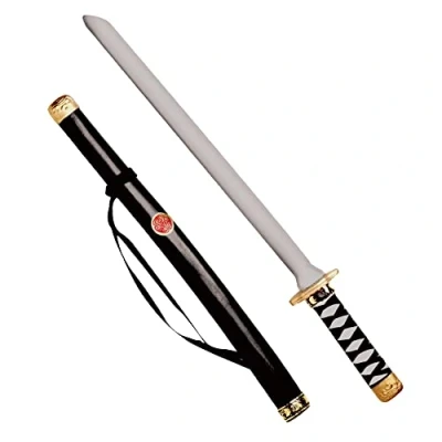 Imagen de Widmann 2727N Espada ninja con vaina, aprox. 60 cm de largo, accesorio disfraz para guerreros en carnaval o fiestas temáticas