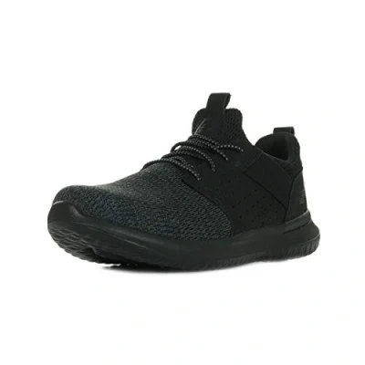 Imagen de Skechers Delson Camben, Zapatillas para Hombre, Black Mesh W Synthetic, 43 EU