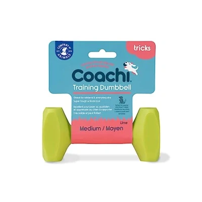 Imagen de Coachi Training Dumbbell, Flota, Lanzamiento a distancia, Juguete clásico de recuperación, Adiestramiento cachorros y perros caza. Accesorio para medianos cachorros, Resistente.
