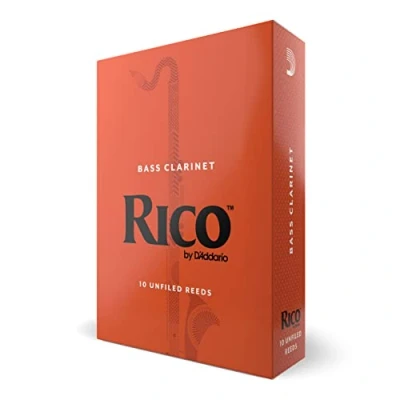 Imagen de Rico 2.5 Strength Reeds for Bass Clarinet (Pack of 10)