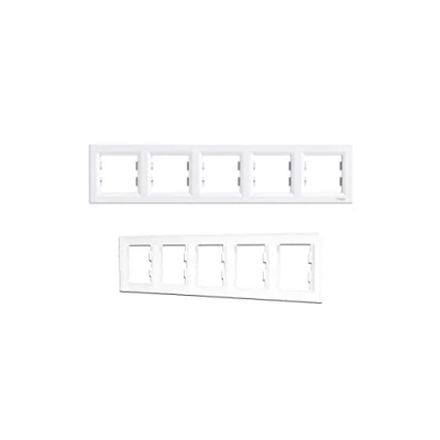 Imagen de Schneider elec ppm pma 10 Marco 5 elementos blanco