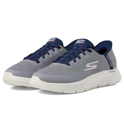 Imagen de Skechers Go Walk Flex New World, Zapatillas Hombre, Gris Azul Marino, 46 EU