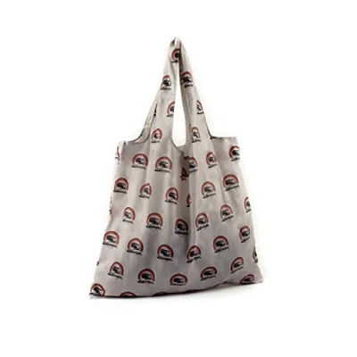 Imagen de BRISA VW Collection Volkswagen Bolsa de compras reutilizable poliéster T1 Bus (Logotipo Vintage/Gris)