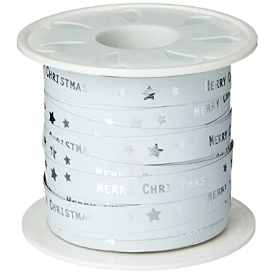 Imagen de C.E. Pattberg Cinta de rizado, Polipropileno, Blanco, 10 mm width, 100 m length