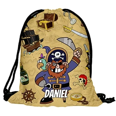 Imagen de Fullprint Gimnasio Nadar Escuela Deporte cincha Saco Bolsas Mochila Hipster Pirata [010]