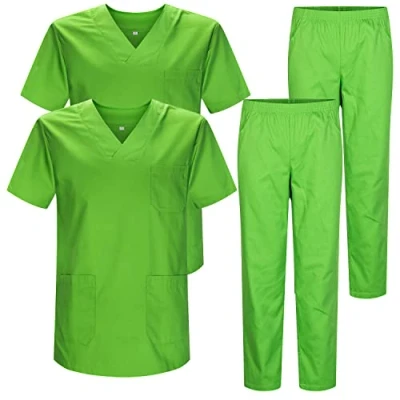 Imagen de MISEMIYA Pack * 2 Pcs Casaca Y PANTALÓN Sanitarios Unisex Uniformes MÉDICOS 817 8312 5XL, Verde Manzana 22