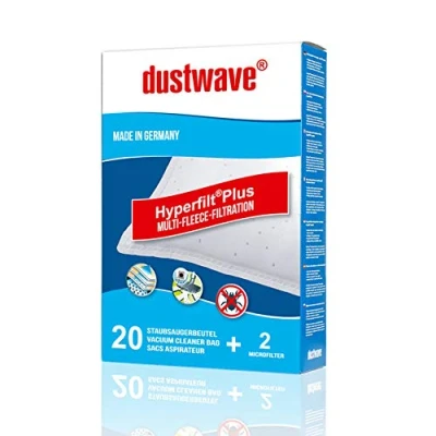 Imagen de Megapack 20 bolsas para aspiradoras Siemens VS06G2483 Synchropower 2400W y Bosch tipo G 468383 / dustwave®MicroVLIES (fabricadas en Alemania, incluye microfiltro)